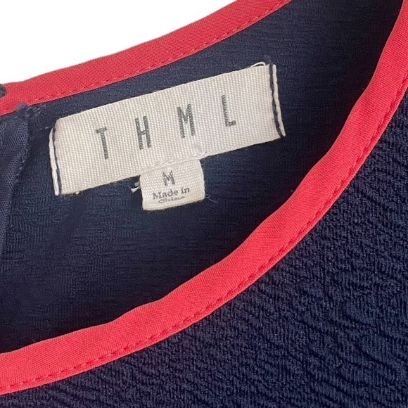 THML STITCH FIX NANETTE TEXTURED KNIT DRESS IN NAVY - Picture 3 of 7